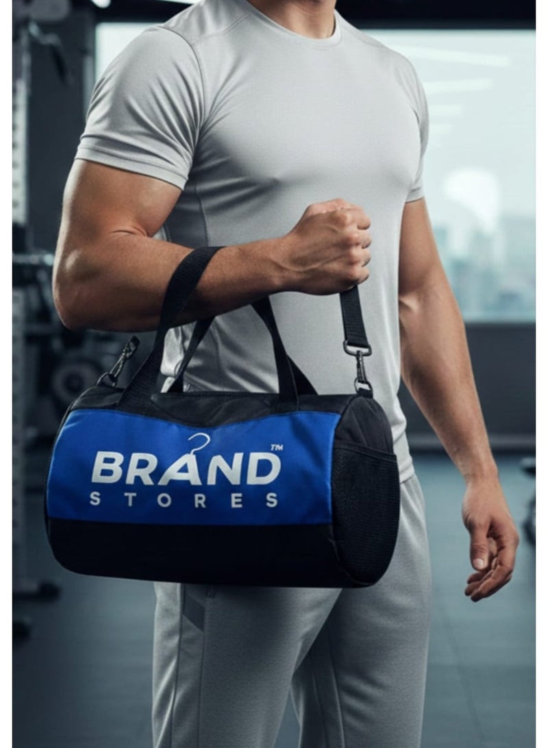 Brand Stores Canvas Gym Bag-Brand Stores - Navy & Black - Image 1